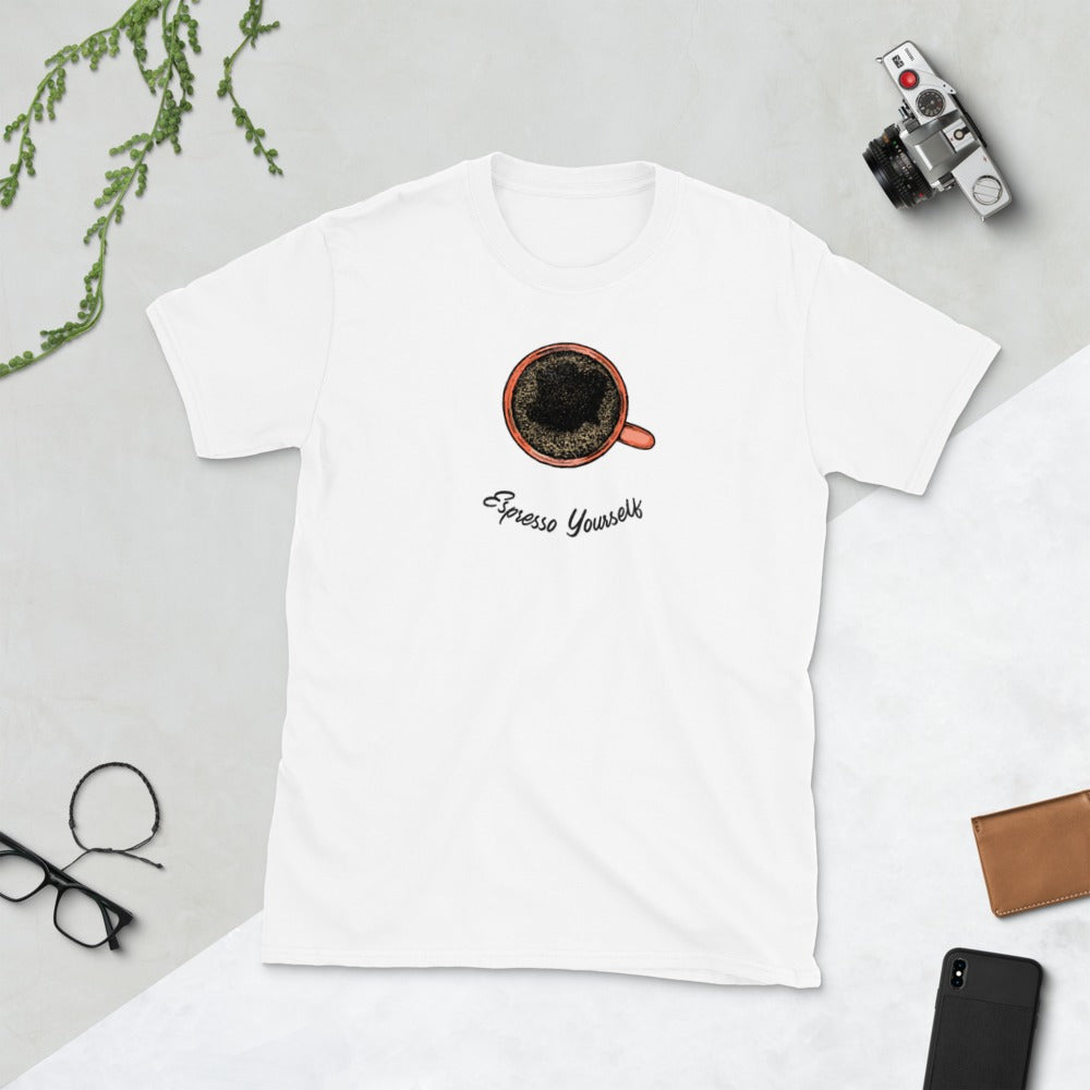Espresso yourself t-shirt for developers - threadhub.store