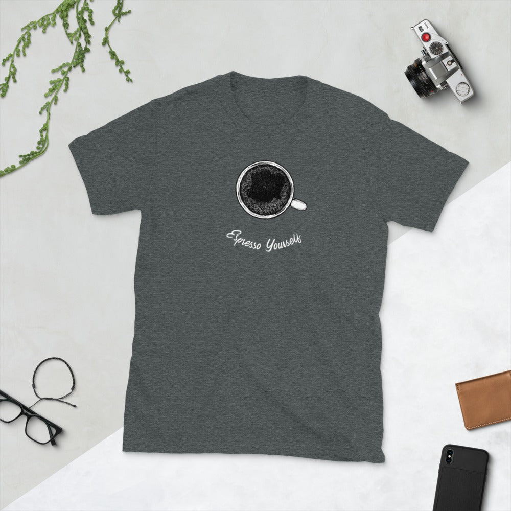 Espresso yourself t-shirt for developers - threadhub.store