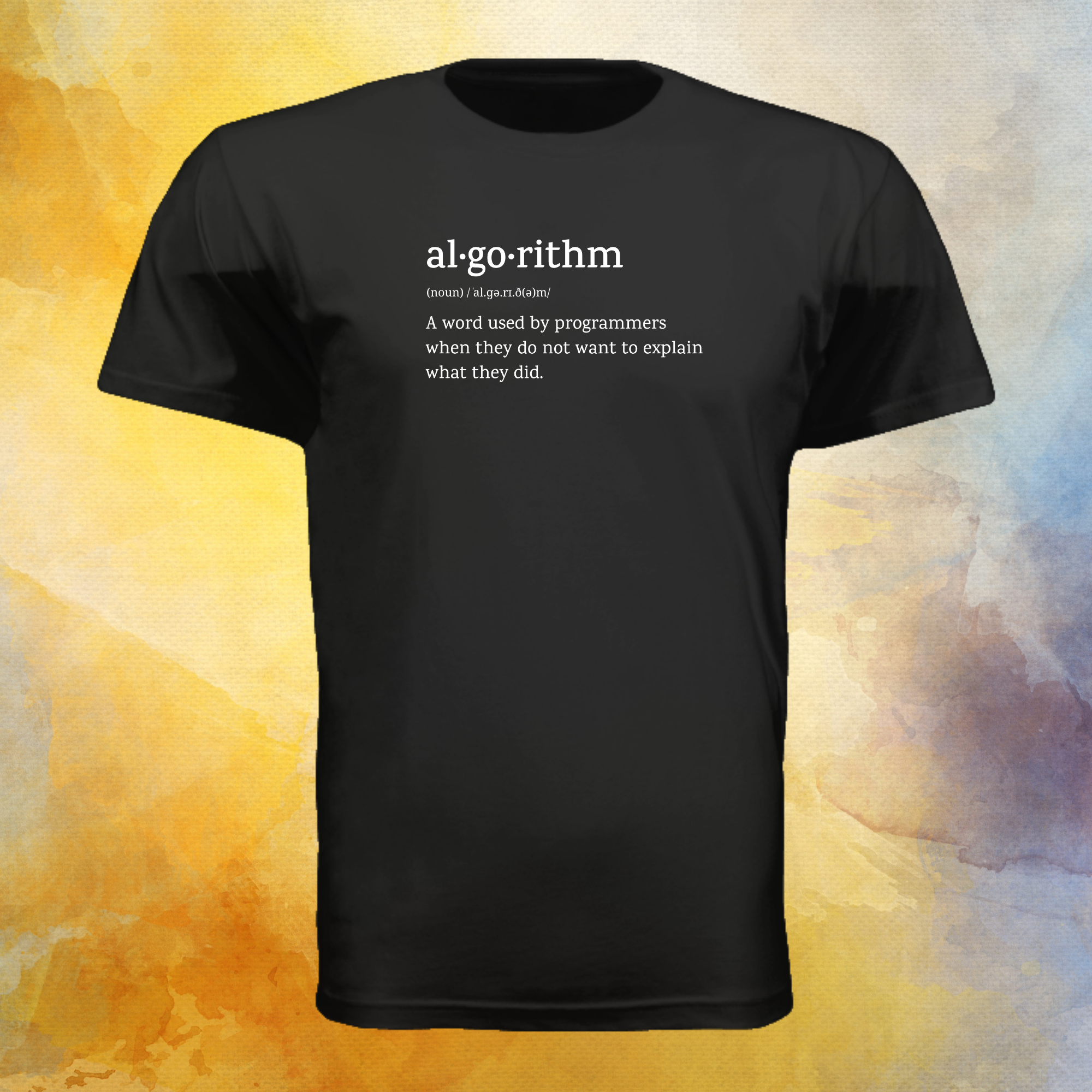 Algorithm word definition funny t-shirt for developers - threadhub.store
