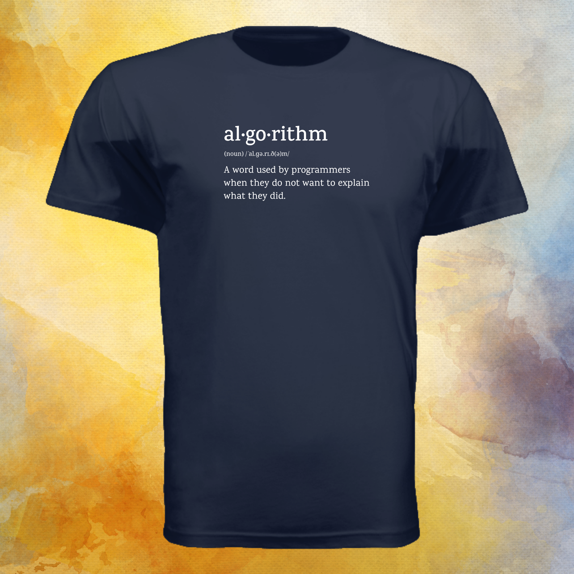 Algorithm word definition funny t-shirt for developers - threadhub.store