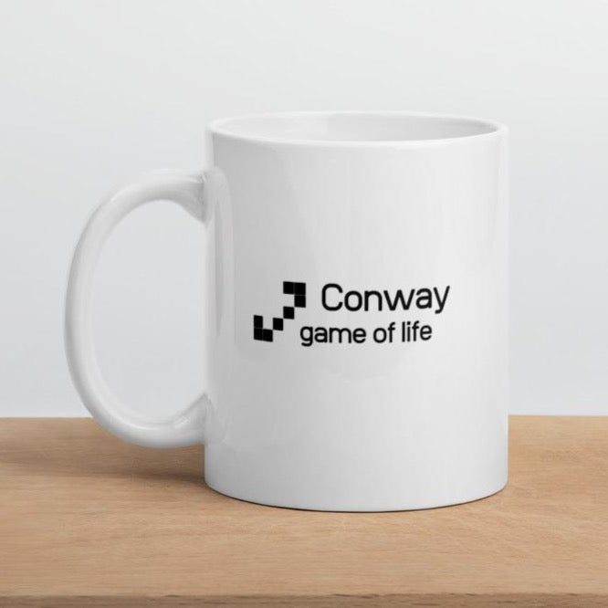 John Conway game of life coffee mug - ThreadHub t shirts for developers