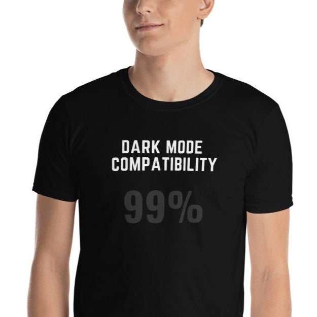 Dark mode compatibility black t shirt for developers - threadhub.store