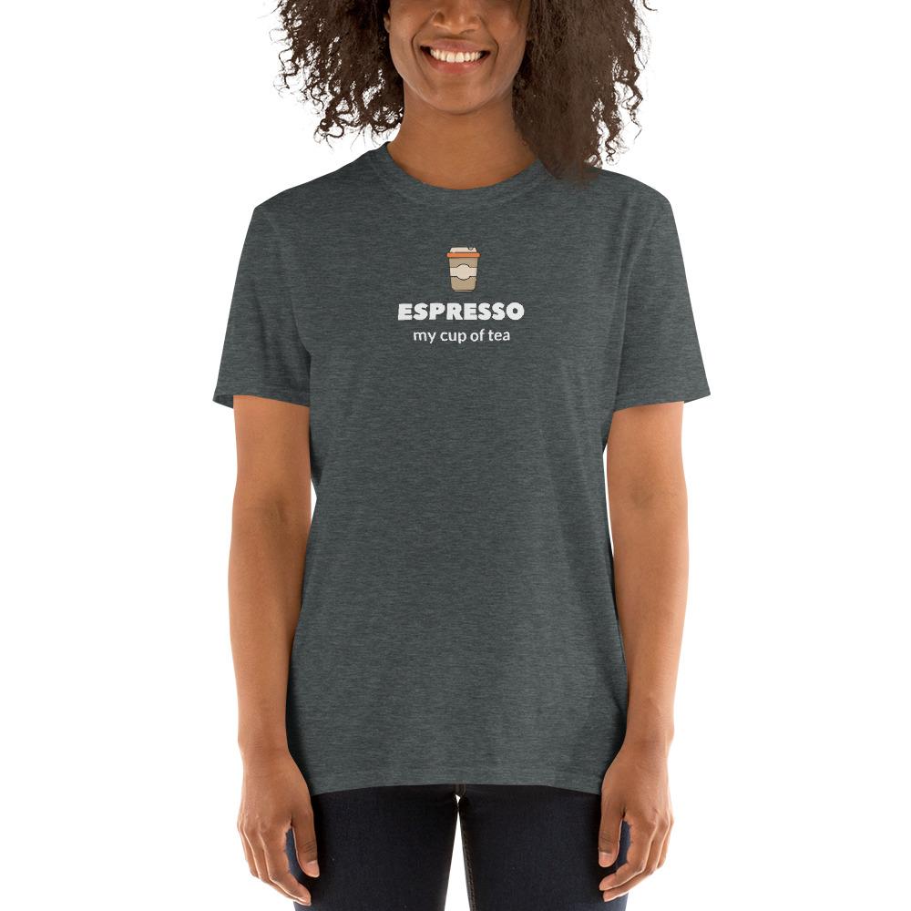 Espresso, my cup of tea (gray) T-Shirt for developers - threadhub.store