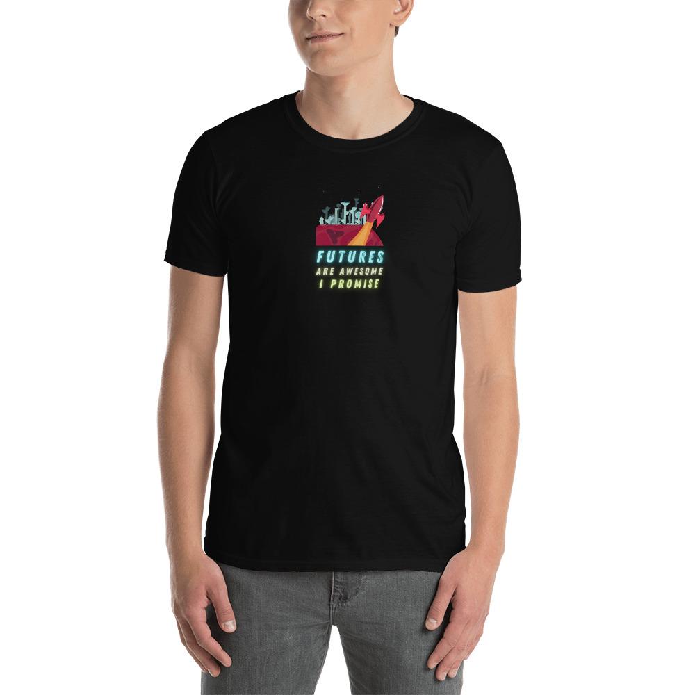 Futures and promises black t shirt for developers - threadhub.store