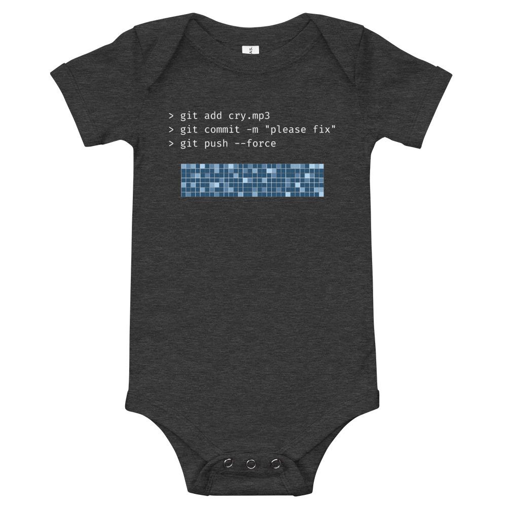 Git abuser baby - Dark Bodysuit - ThreadHub t shirts for developers