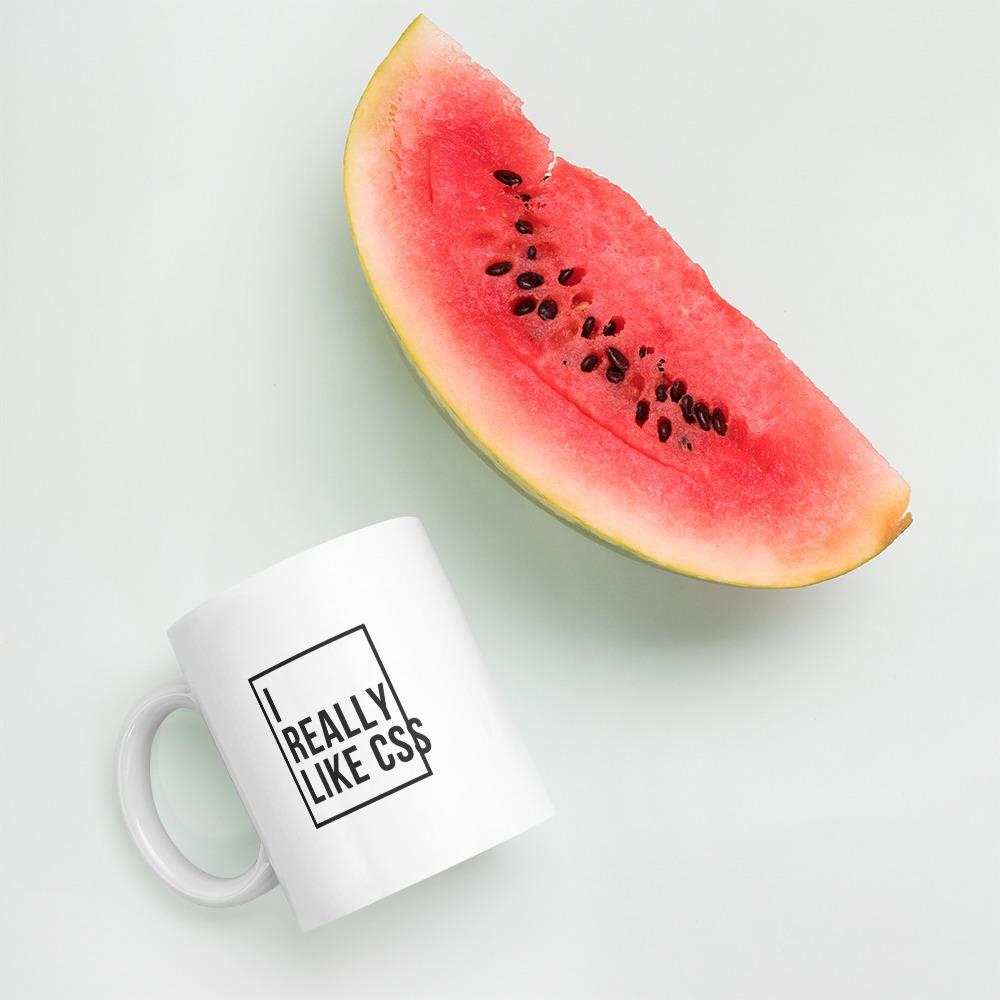 Coffee mug for CSS lovers - ThreadHub t shirts for developers