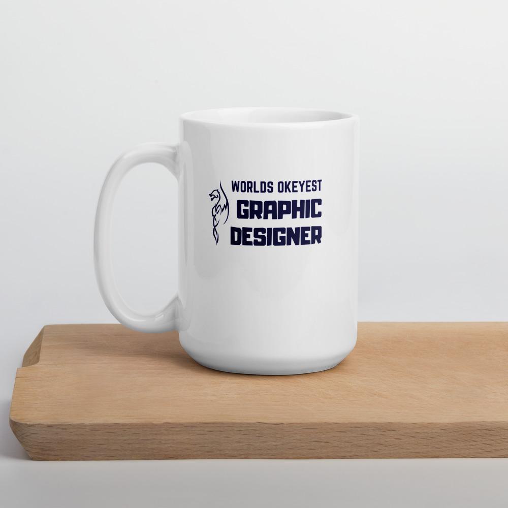 Worlds okeyest graphic designer - Coffee mug - ThreadHub t shirts for developers