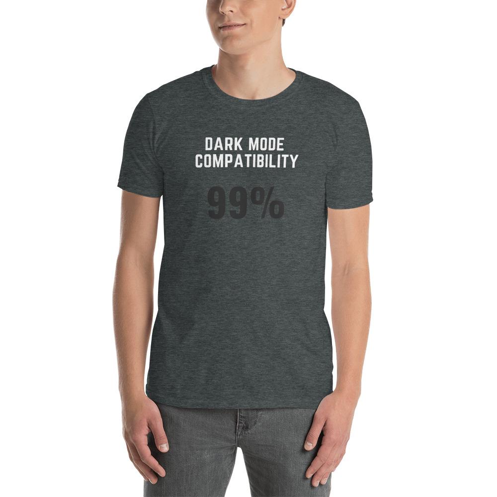 Dark mode compatibility grey t shirt for developers - threadhub.store