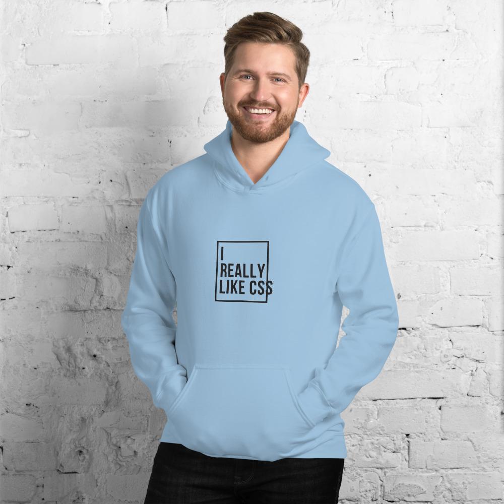 I really like CSS cyan hoodie for developers - Threadhub t shirts for developers