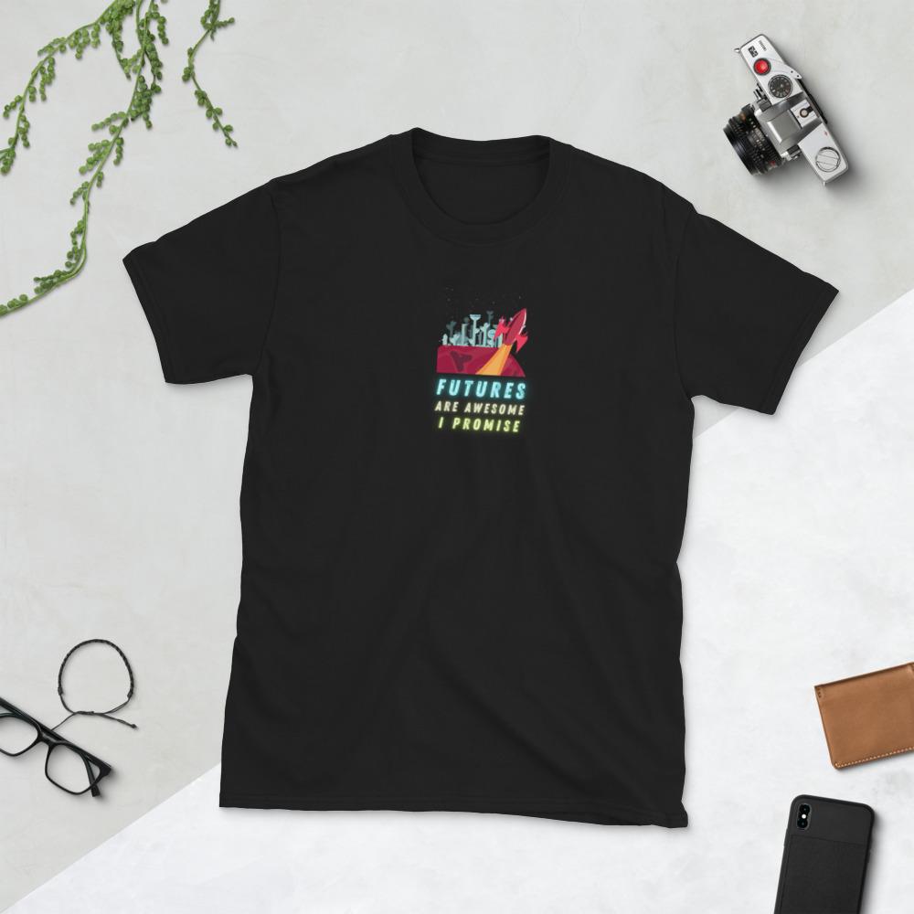 Futures and promises black t shirt for developers - threadhub.store