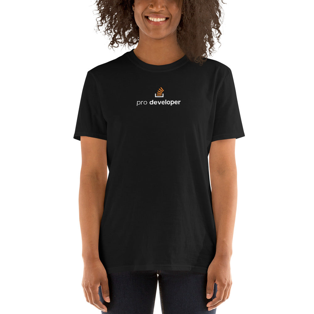 Pro developer - Stackoverflow t shirt design - ThreadHub t shirts for developers