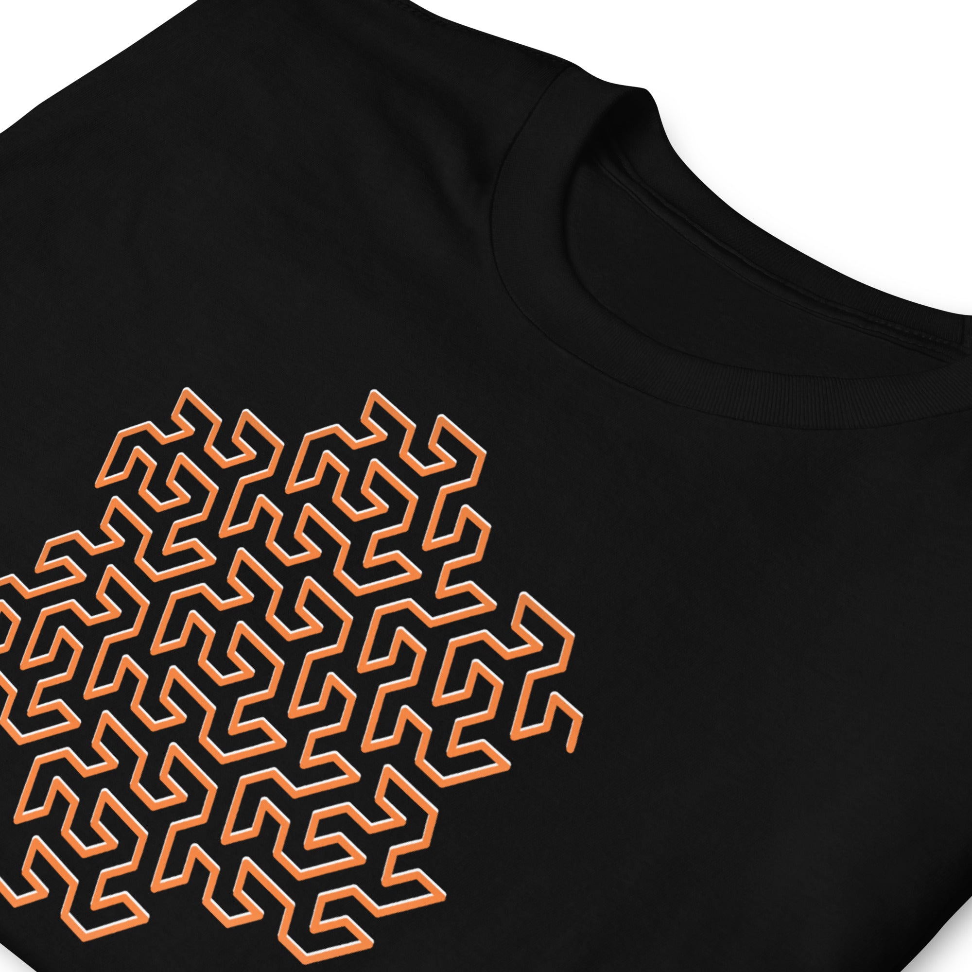 L-System - hexagon gosper curve tshirt