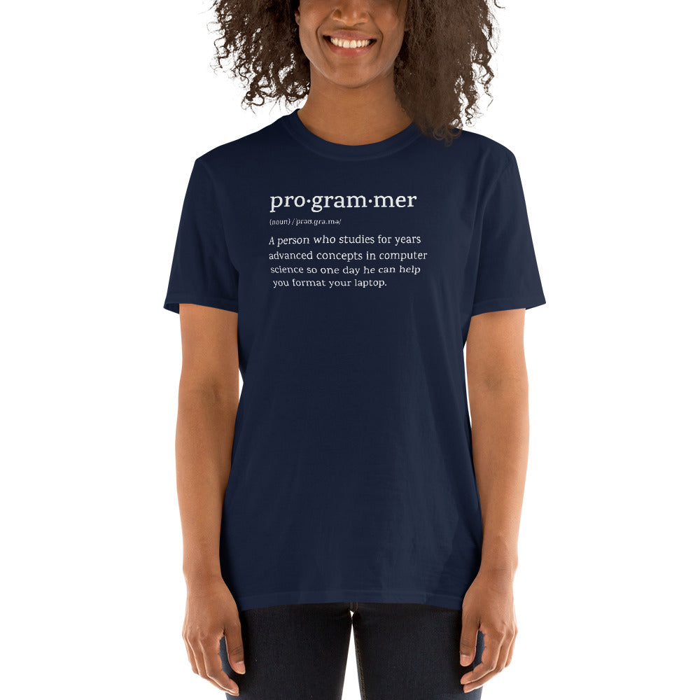Programmer word definition funny t-shirt for developers - threadhub.store