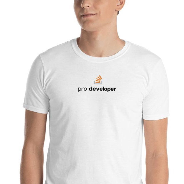 Pro developer - Stackoverflow t shirt design - ThreadHub t shirts for developers